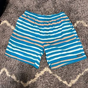 Mens Columbia Striped Swim Trunks XL